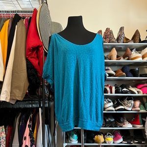 Could Shoulder Top Leopard Print Burnout